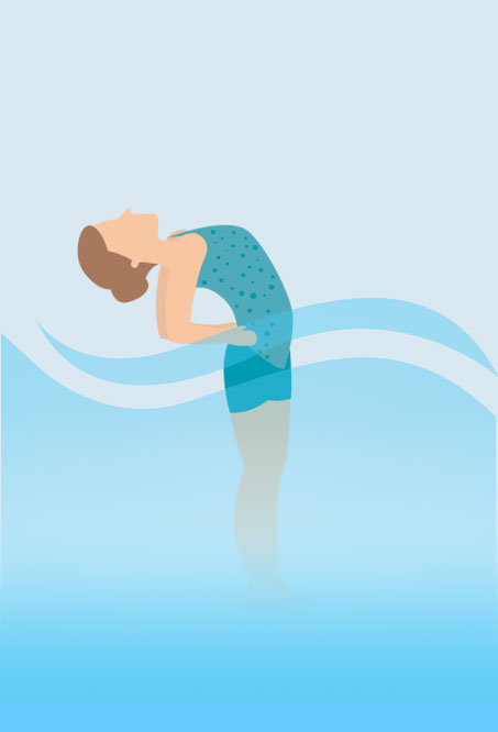 Hottub Yoga - Half Moon Pose