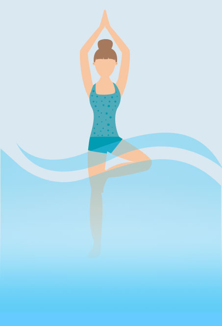 Hottub Yoga - tree Pose