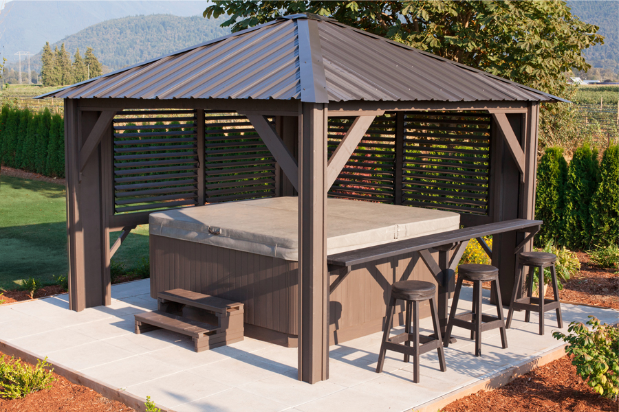 Tuscany 11’x 11′ Louvred Gazebo