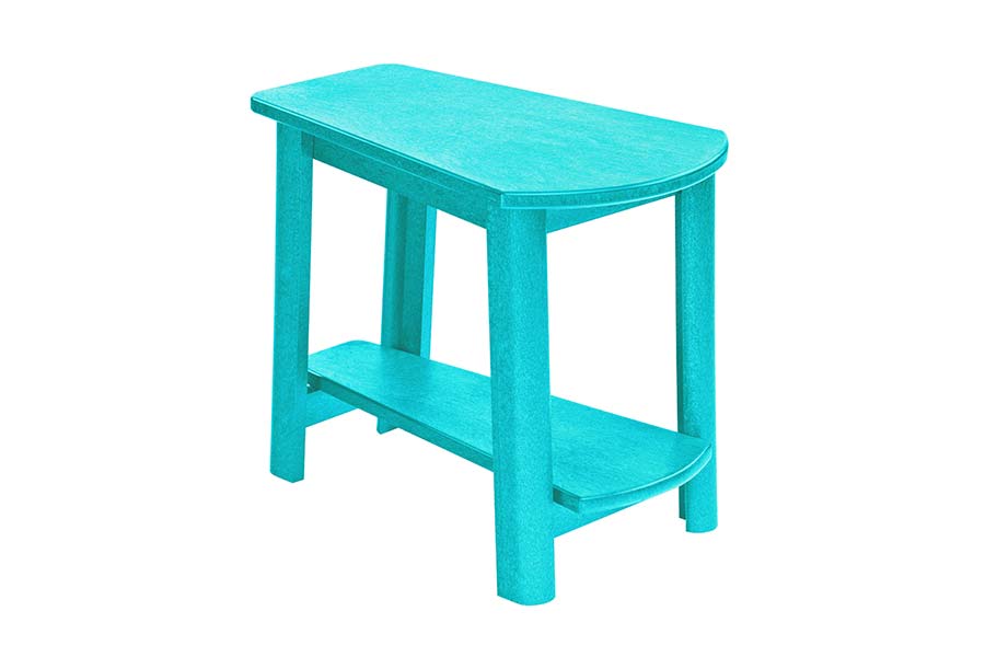 25" x 17" Addy Side Table Turquoise