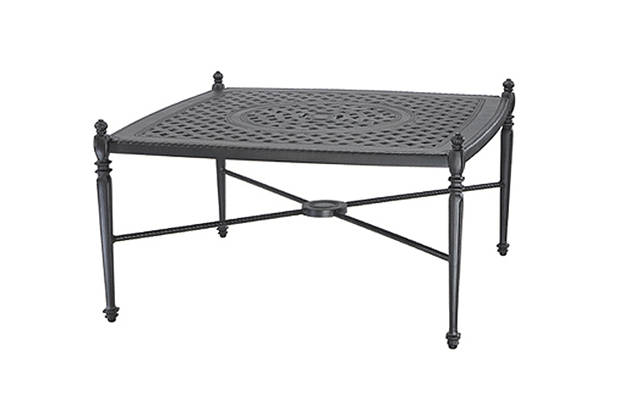 Bel Air Patio Furniture High End Cast Aluminum The Bel Air Collection 42 Square Coffee Table
