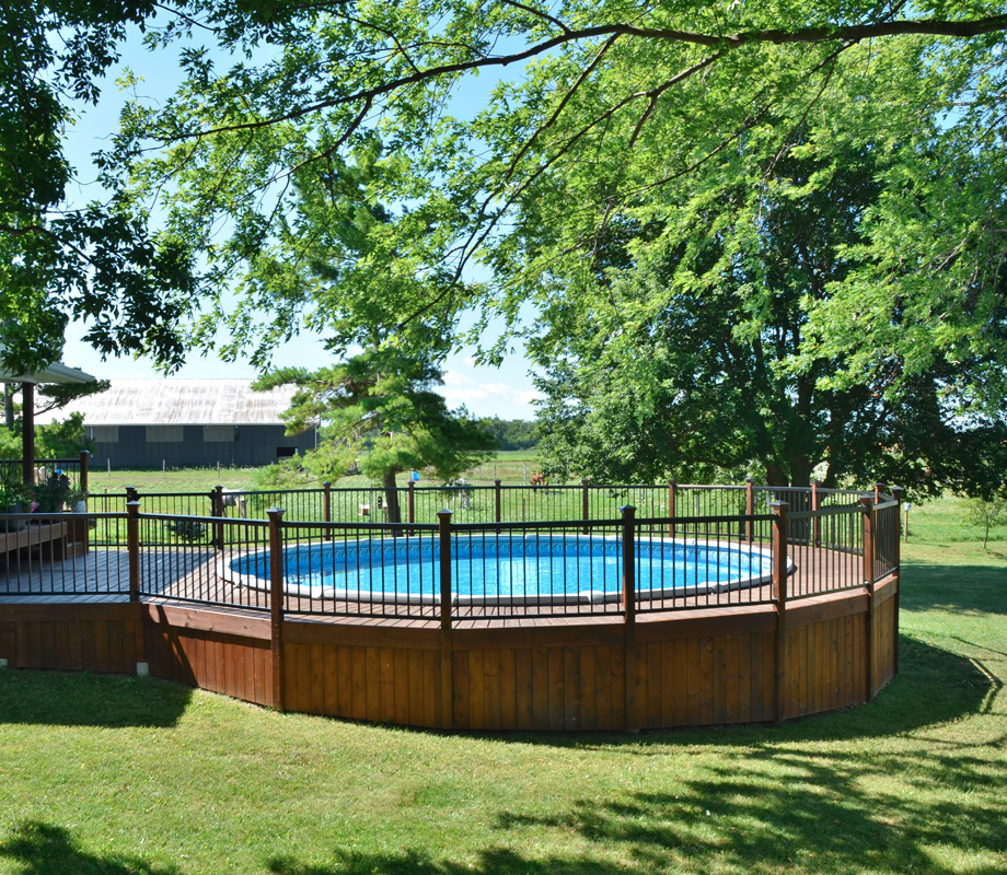 Above Ground Pools, Cost Above Ground Pool With Deck Ontario
