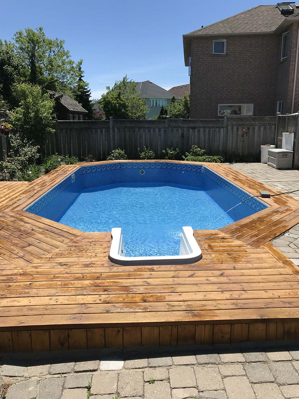Summer River with River Tile Inground/Onground liner