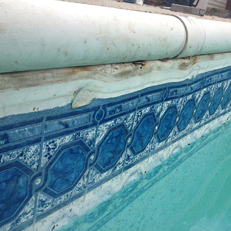 pool liner before and after