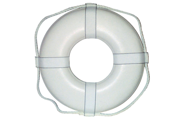 Life Ring Buoy 24" White Pool Safety Pioneer Family Pools
