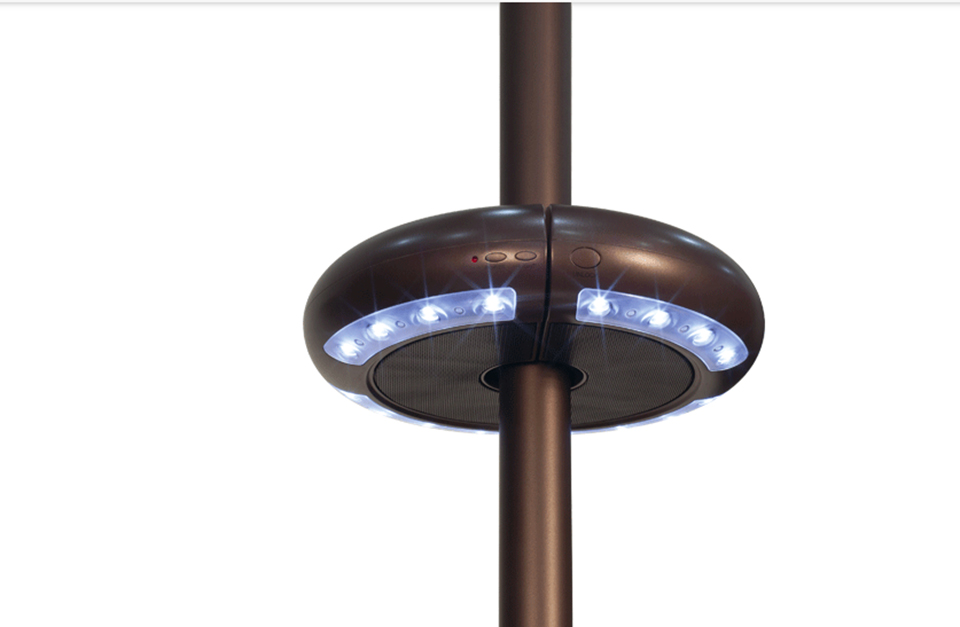 Bronze Luna Bluetooth Umbrella Speaker Patio Accessories Patio