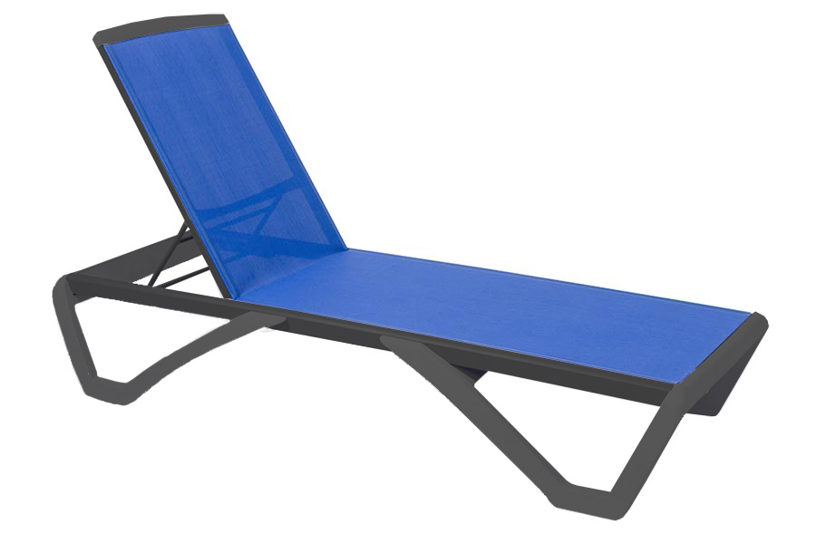 royal blue chaise lounge
