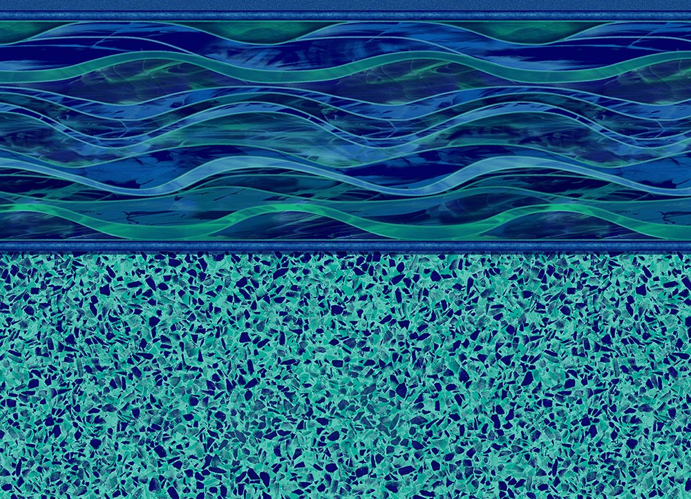 Island Wave With Terrazo Caribbean Inground/Onground liner