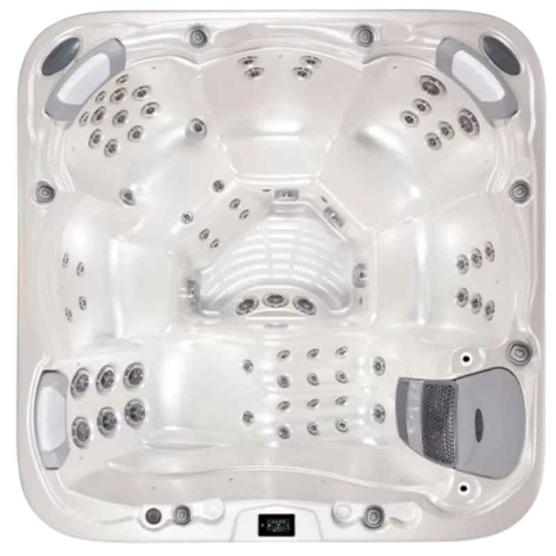 Pioneer Family Pools Hot Tub Overhead View