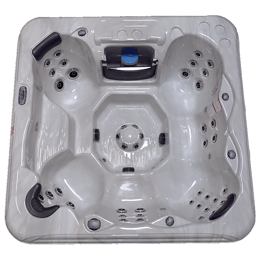 Pioneer Family Pools Hot Tub Overhead View
