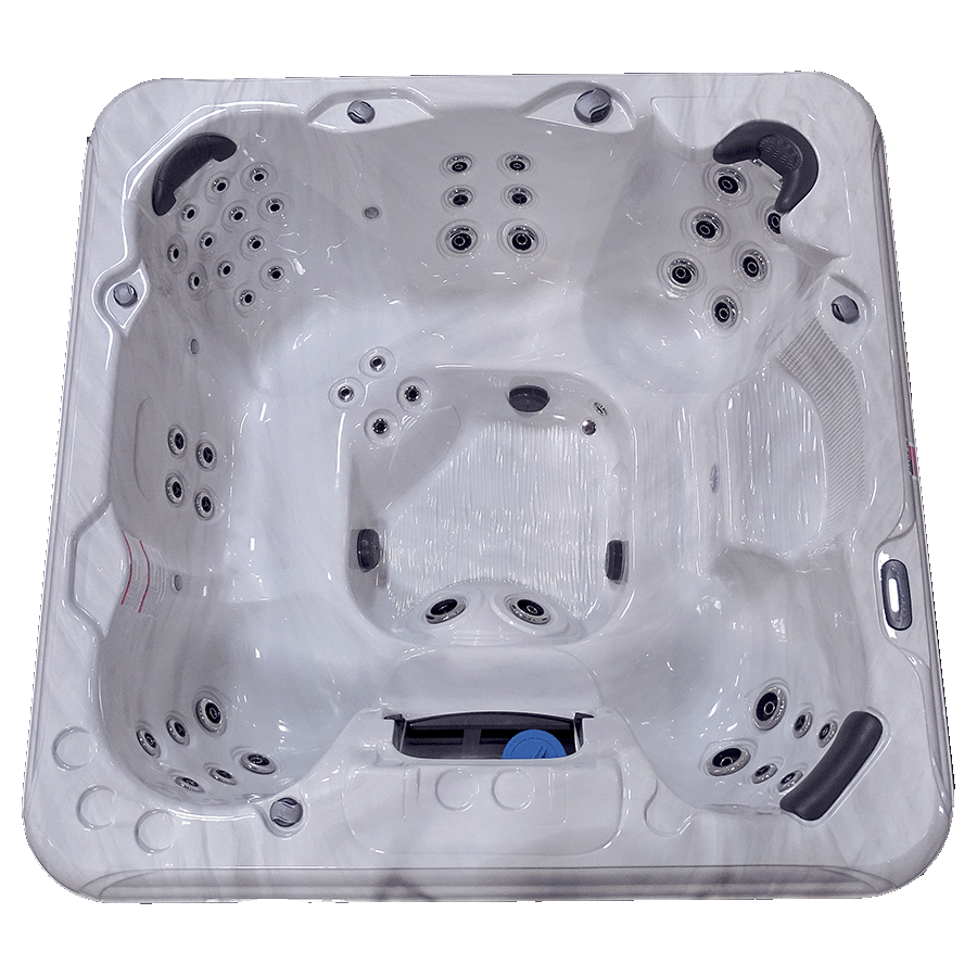Pioneer Family Pools Hot Tub Overhead View