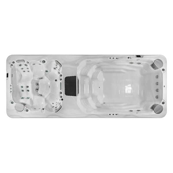 Pioneer Family Pools Hot Tub Overhead View