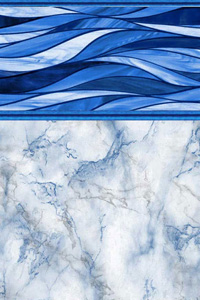 Santorini With Vintage Marble